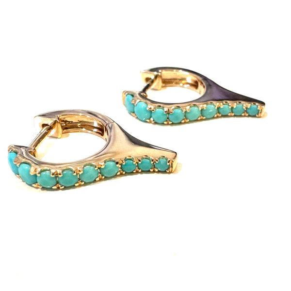 Turquoise Spiker Huggies