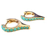 Turquoise Spiker Huggies