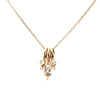 Dainty 3-Pendant Baguette Necklace