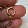 Antique gold snake chain