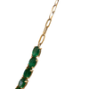 Emerald Paperclip Necklace