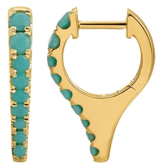 Turquoise Spiker Huggies