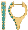 Turquoise Spiker Huggies