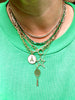 Emerald Paperclip Necklace