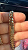 Flat Curb Solid Gold Bracelet