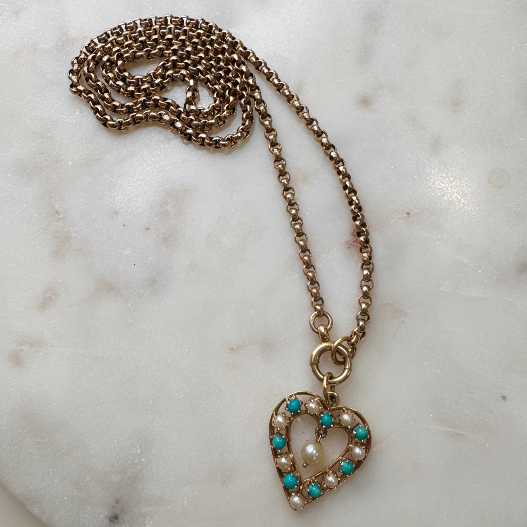 9ct long antique belcher with bolt