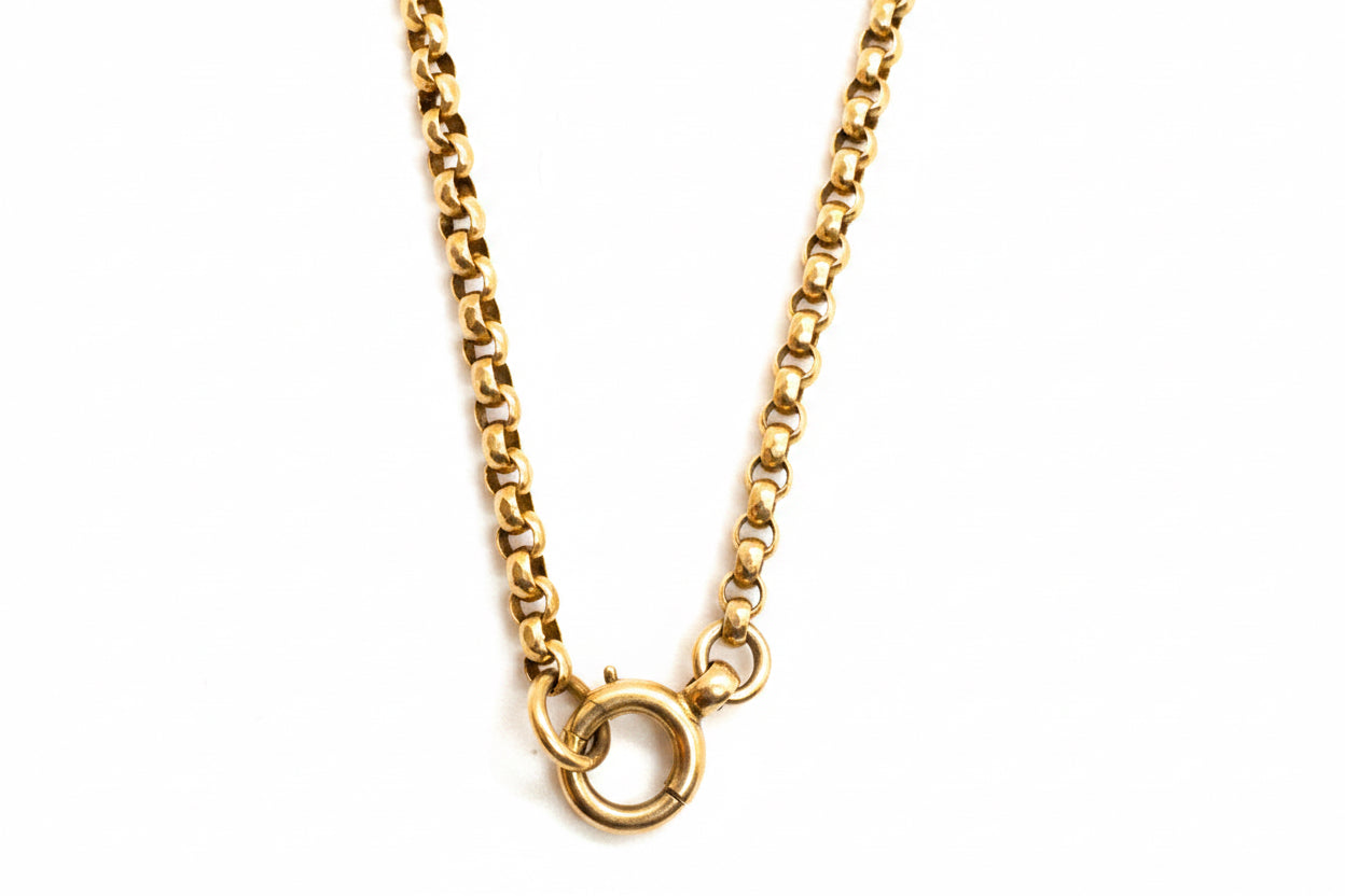 9ct long antique belcher with bolt