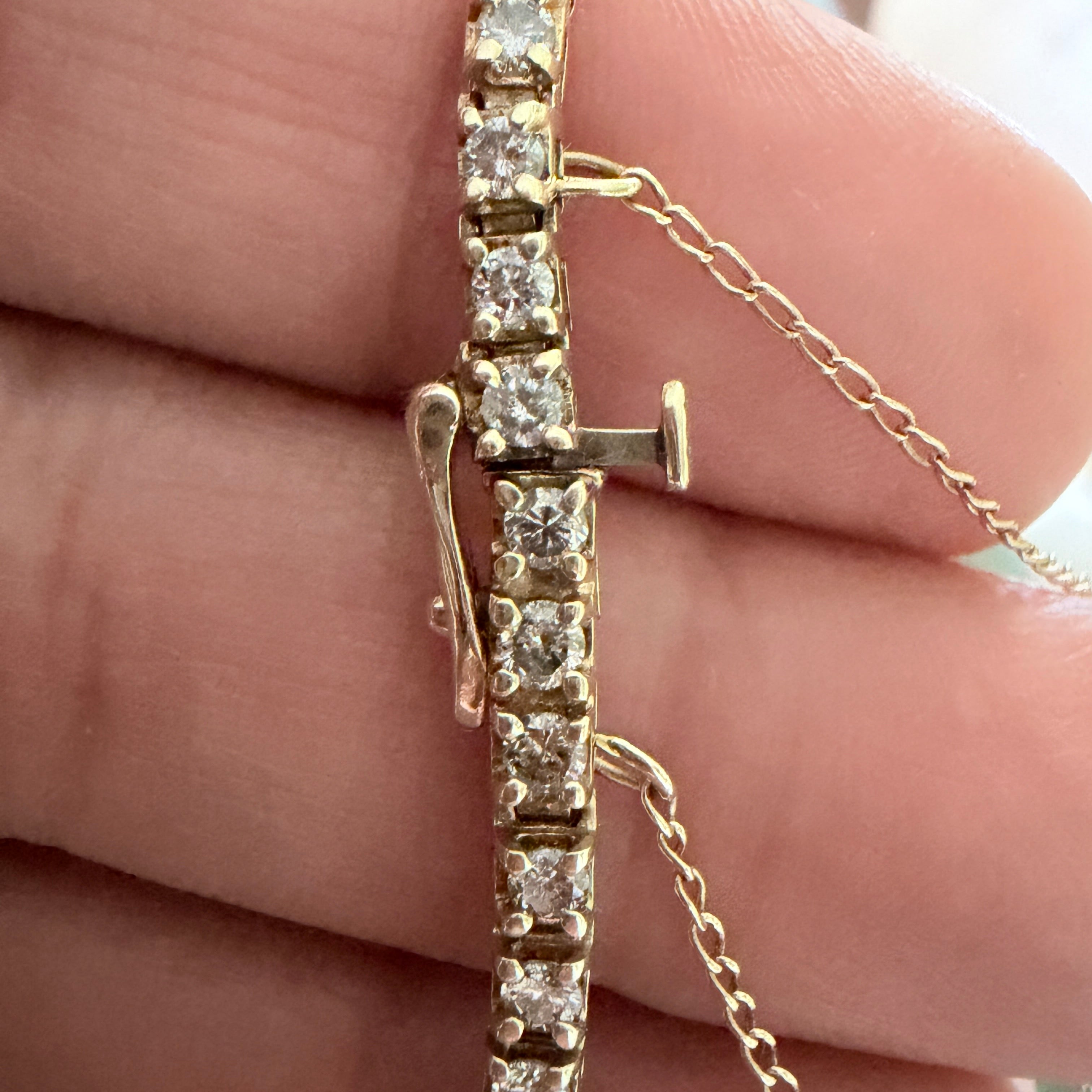14k Gold Diamond Tennis Bracelet