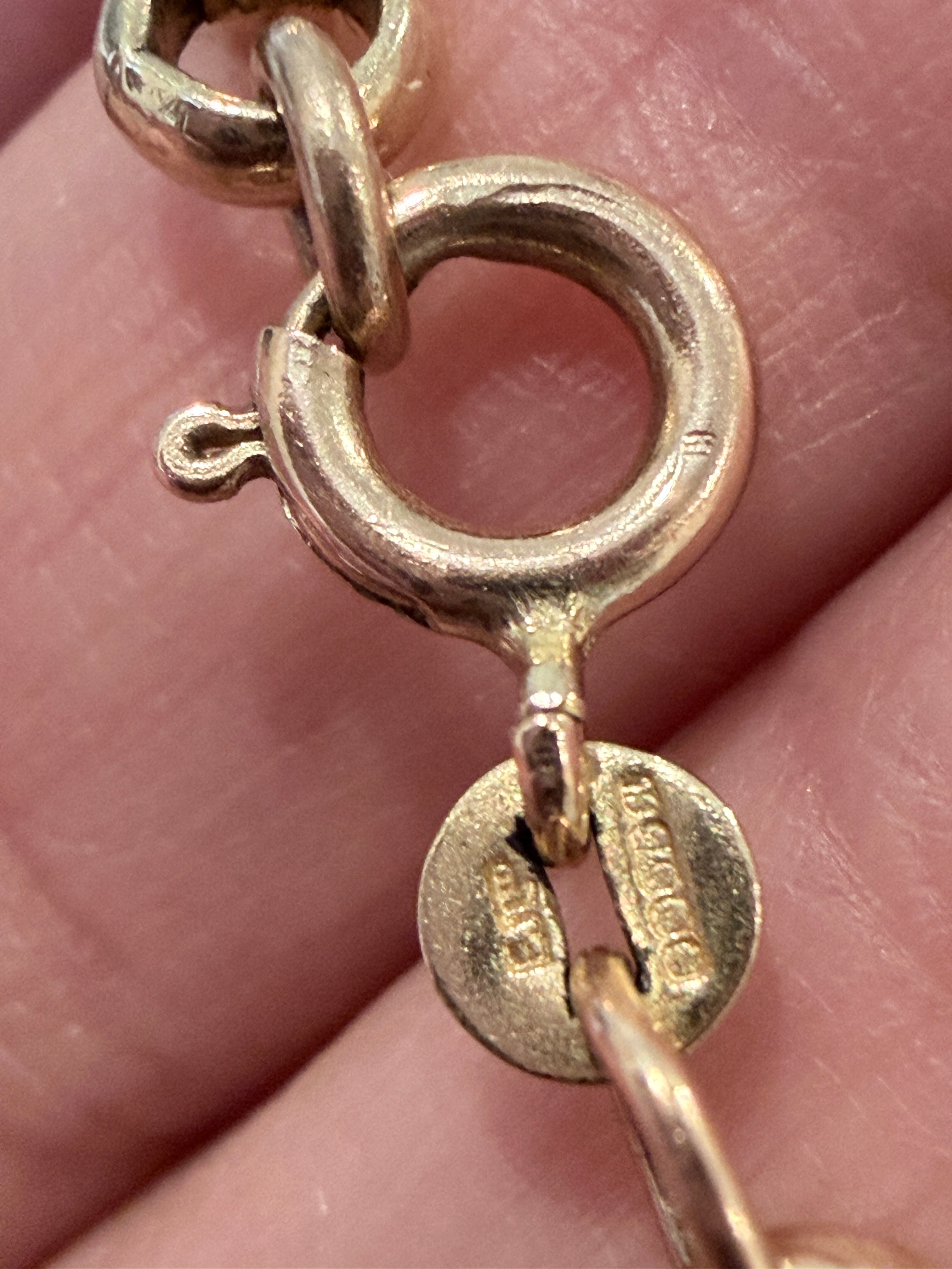 Antique 9ct Yellow Gold Rolo Chain