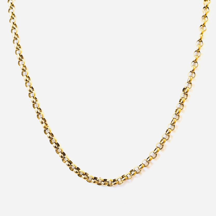Antique 9ct Yellow Gold Rolo Chain