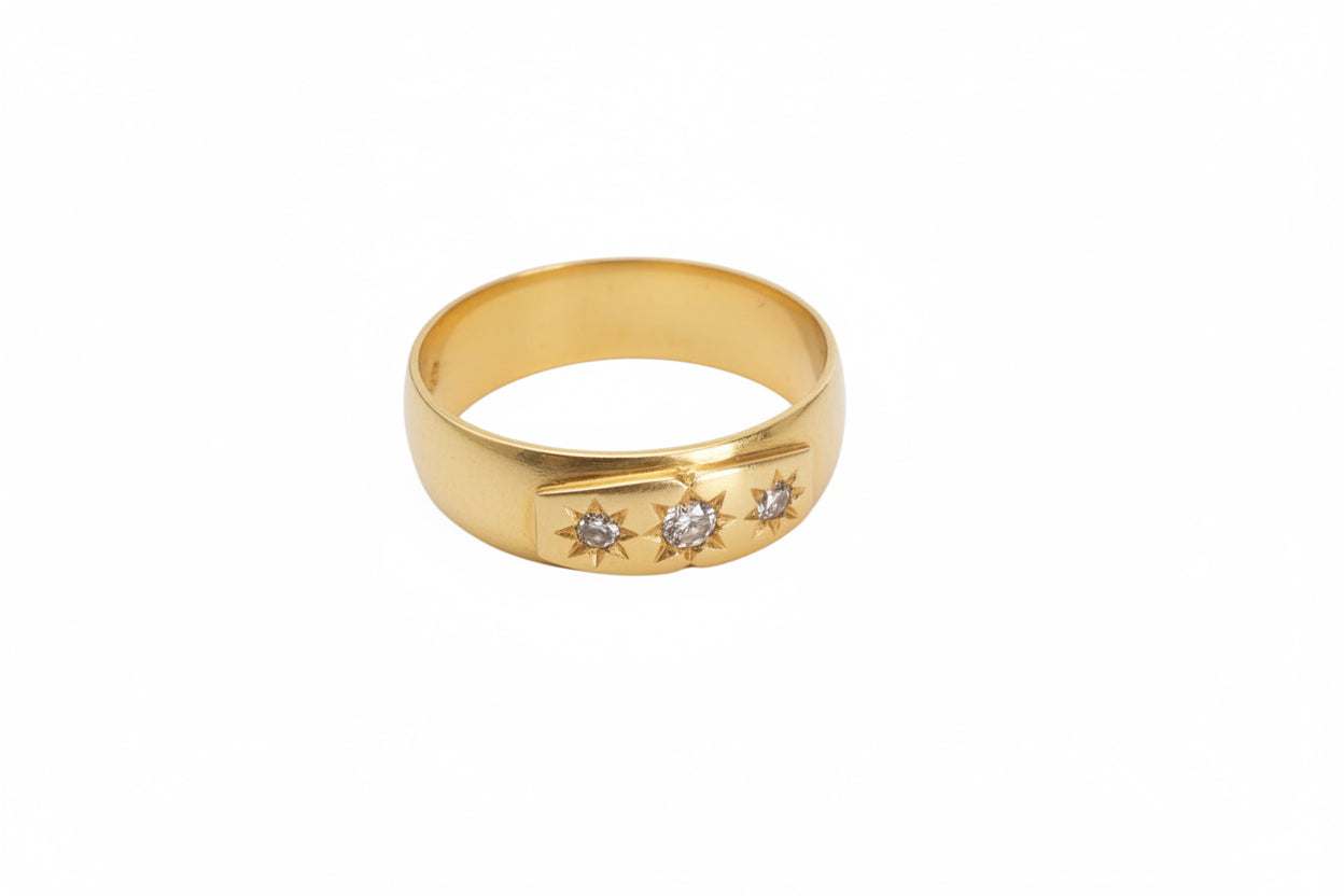 22 carat Art Deco Starburst Diamond Ring