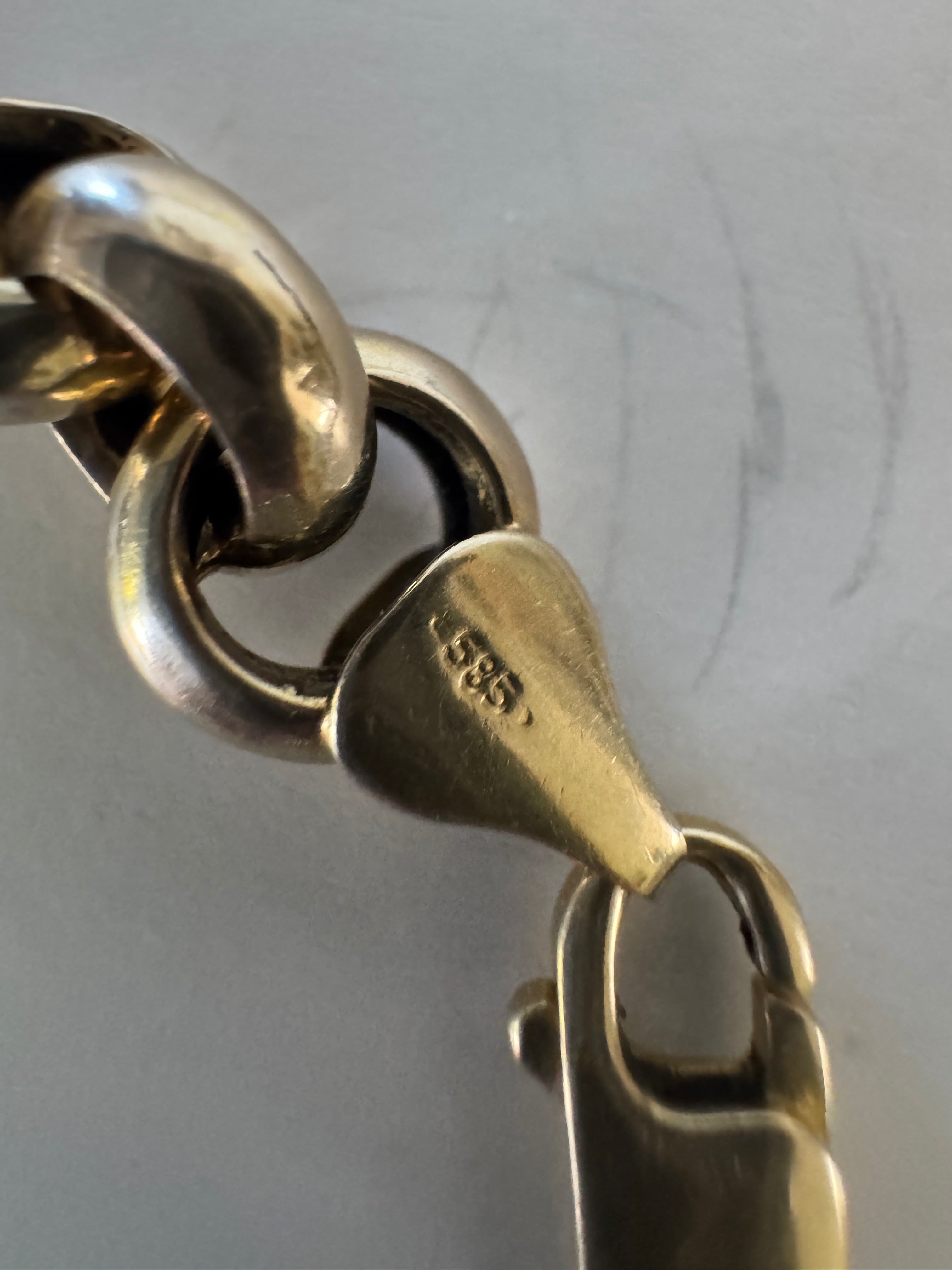 14k Gold Rolo Link Bracelet