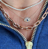 Evil Eye Baguette Necklace