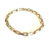 SOLID gold biker chain bracelet