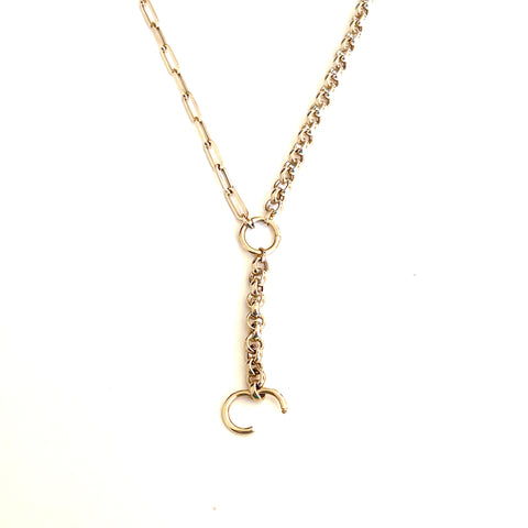 Lariat belcher paperclip chain