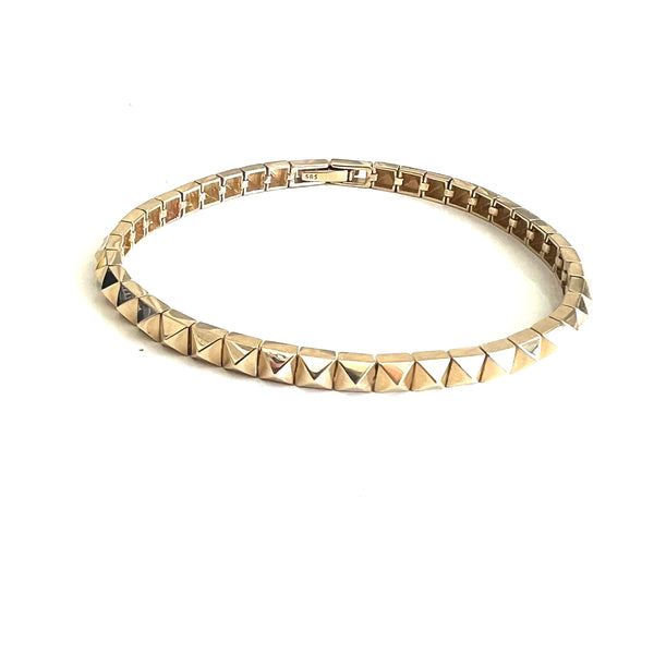 Rock Stud Gold Bracelet
