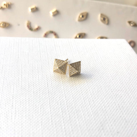 Pyramid Stud Earrings