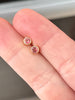 Pink sapphire studs