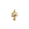 Gold Mushroom Charm