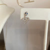 Snake Diamond and Gold Earrings - PAIR