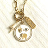 Good Luck Enamel Disc Charm