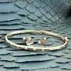 Heart diamond earrings
