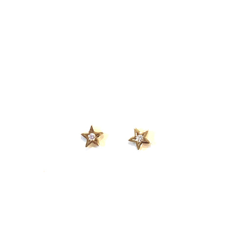 Mini Star Diamond Studs - PAIR