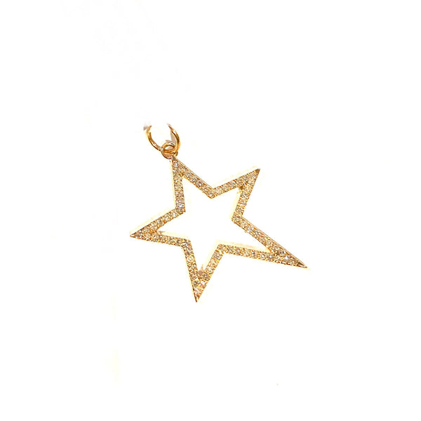 Large Diamond Star Charm