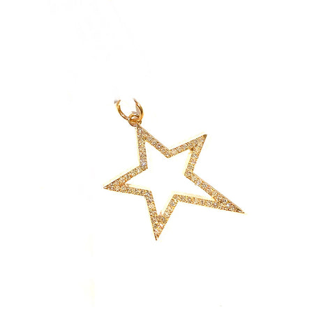 Large Diamond Star Charm