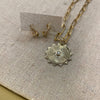 Throw Back Gold Sunburst Charm