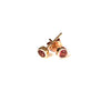 Pink sapphire studs