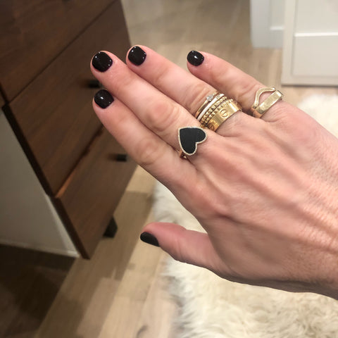 Heart and Diamond Rings