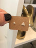 Diamond Triangle Stud Earrings - PAIR