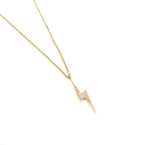 Diamond Bolt Necklace