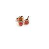 Pink sapphire studs