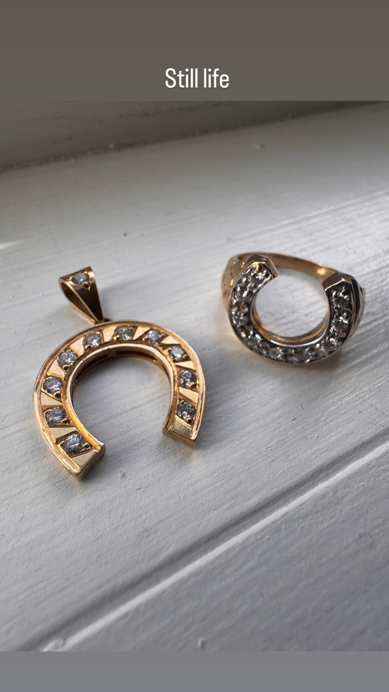 9 Diamond Horseshoe Ring