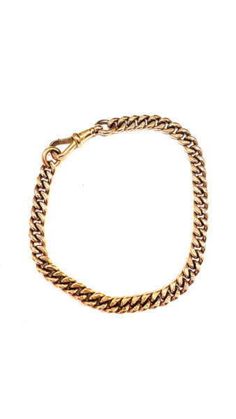 Antique rosey curb bracelet