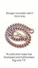 Antique rosey curb bracelet
