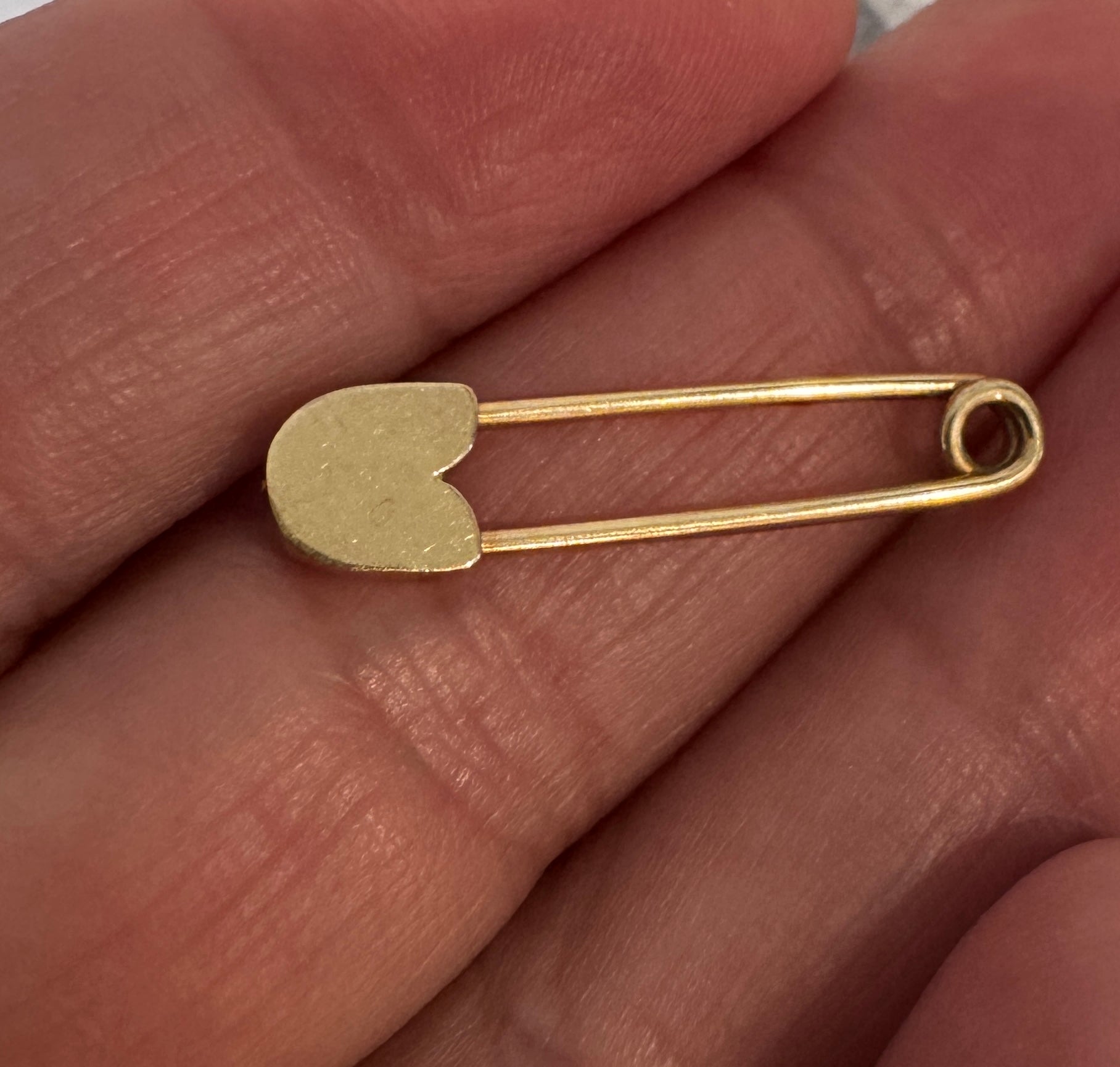 14k Safety Pin