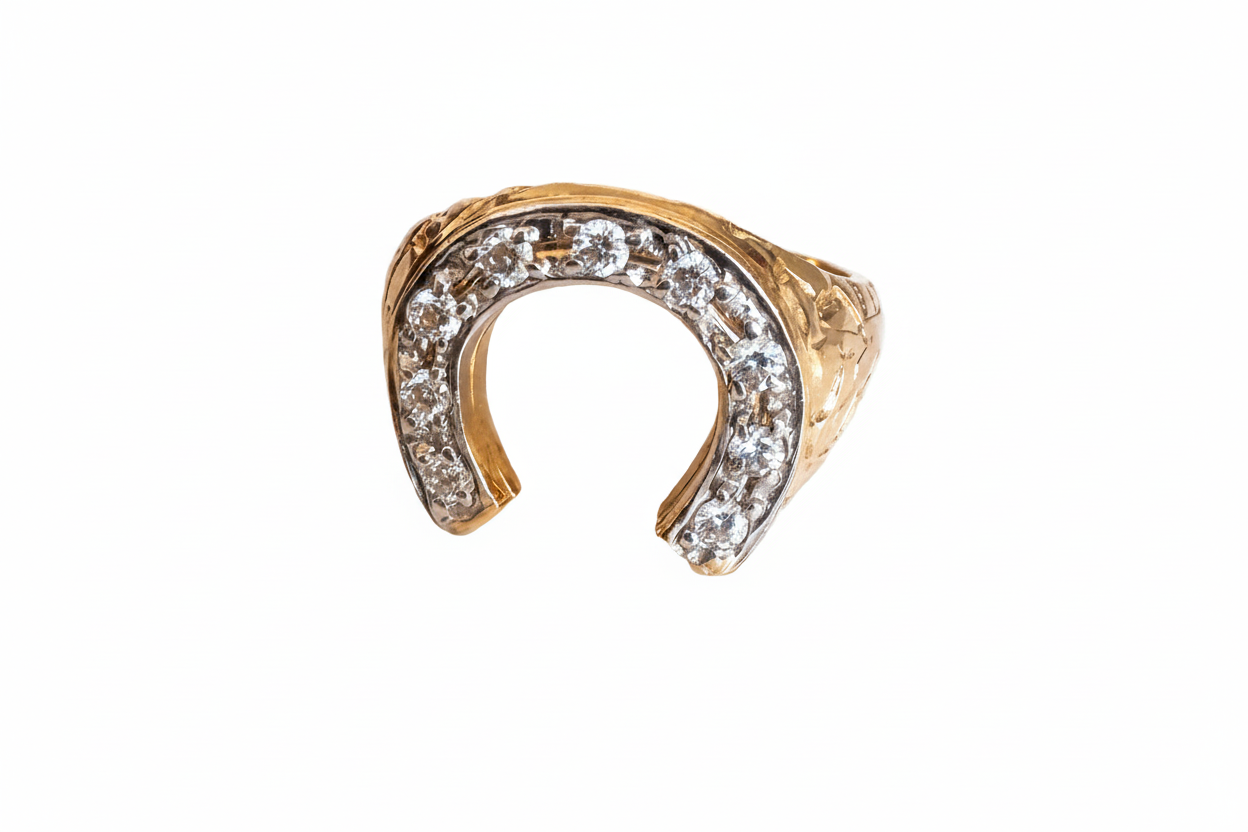 9 Diamond Horseshoe Ring