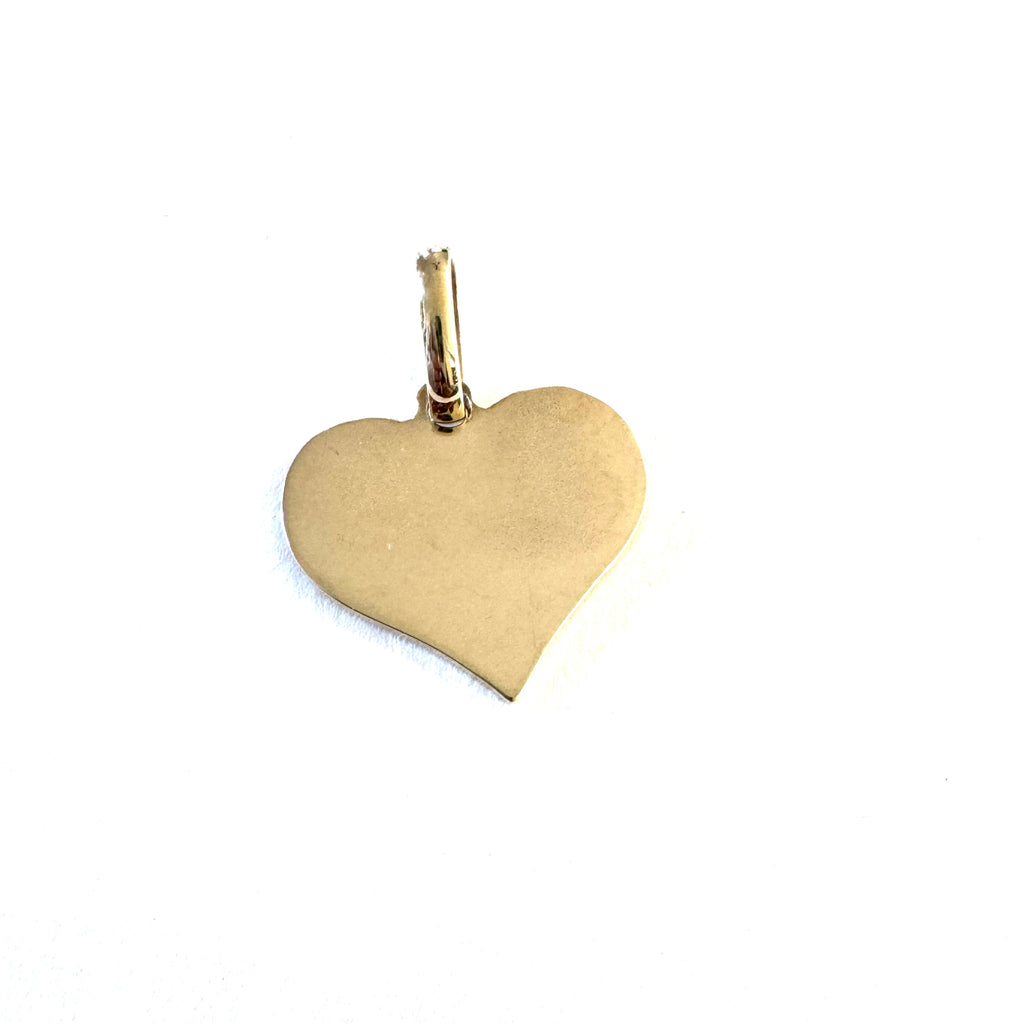 Solid Gold Heart Charm