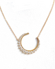 Diamond crescent necklace