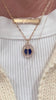 Lapis Lady Bug Necklace