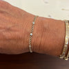 Cuban chain and diamond bracelet
