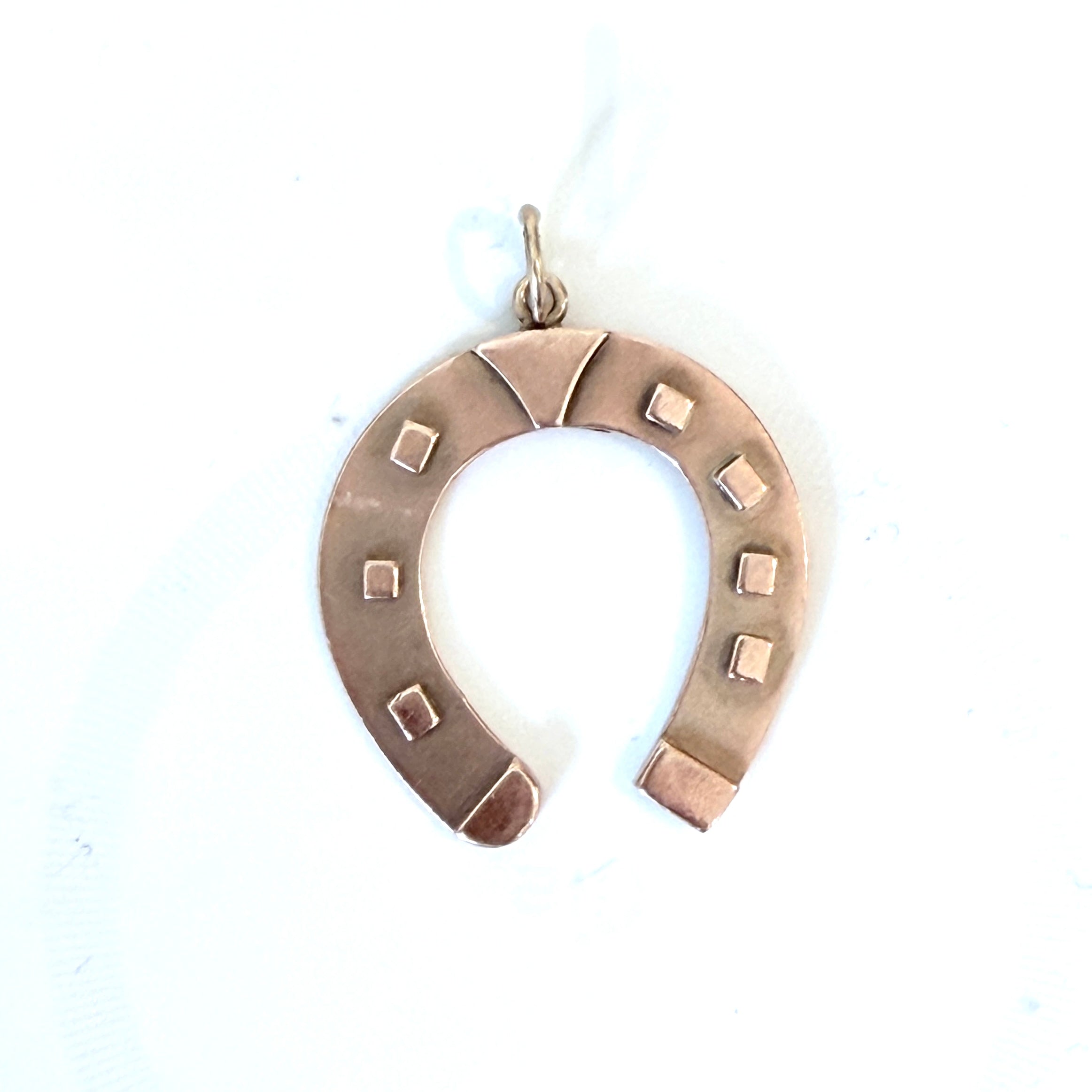 Antique 9ct Gold Horseshoe Pendant