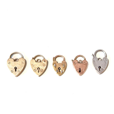 Antique Heart Padlocks