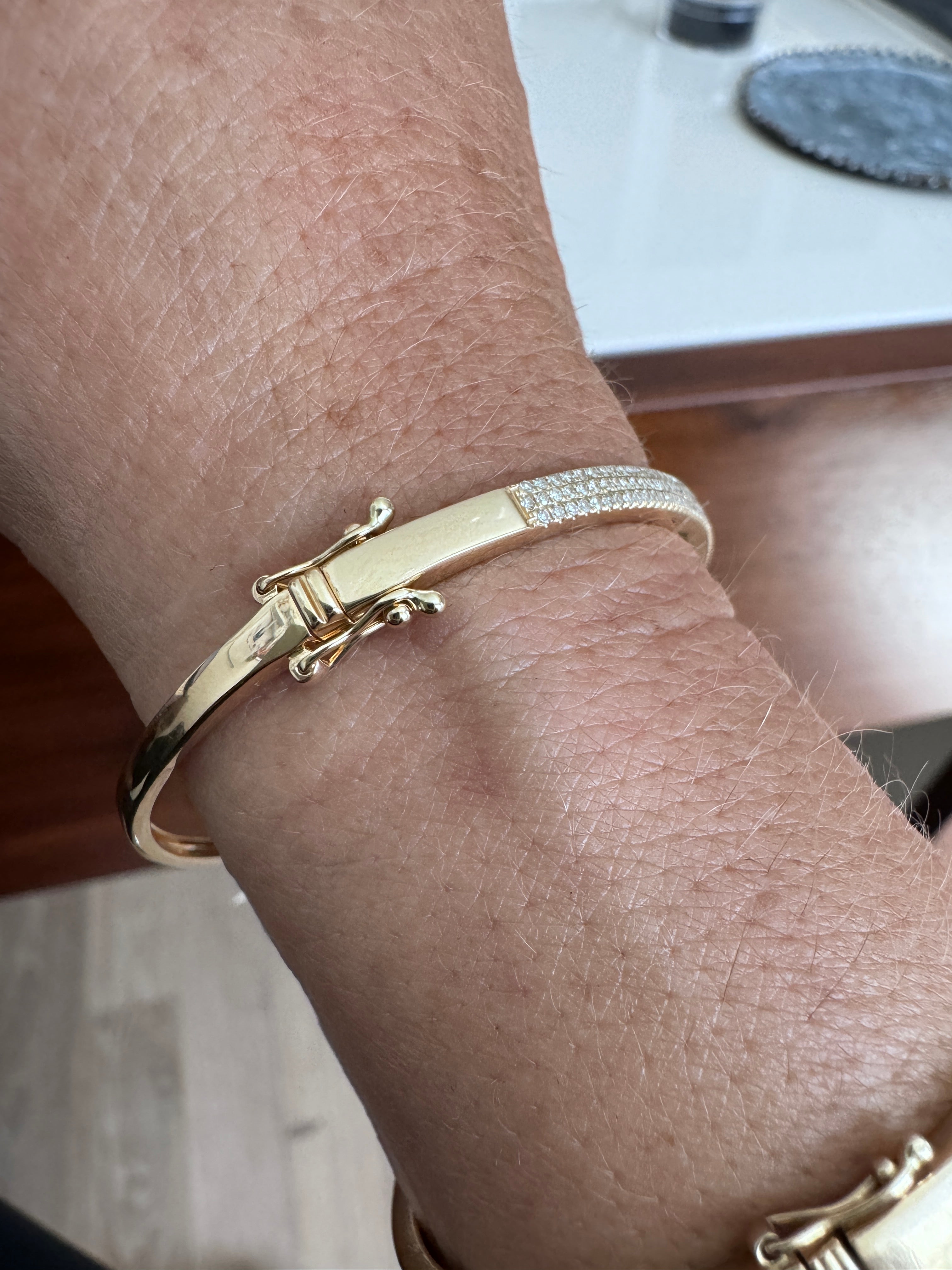 Pave Diamond Classic Bangle