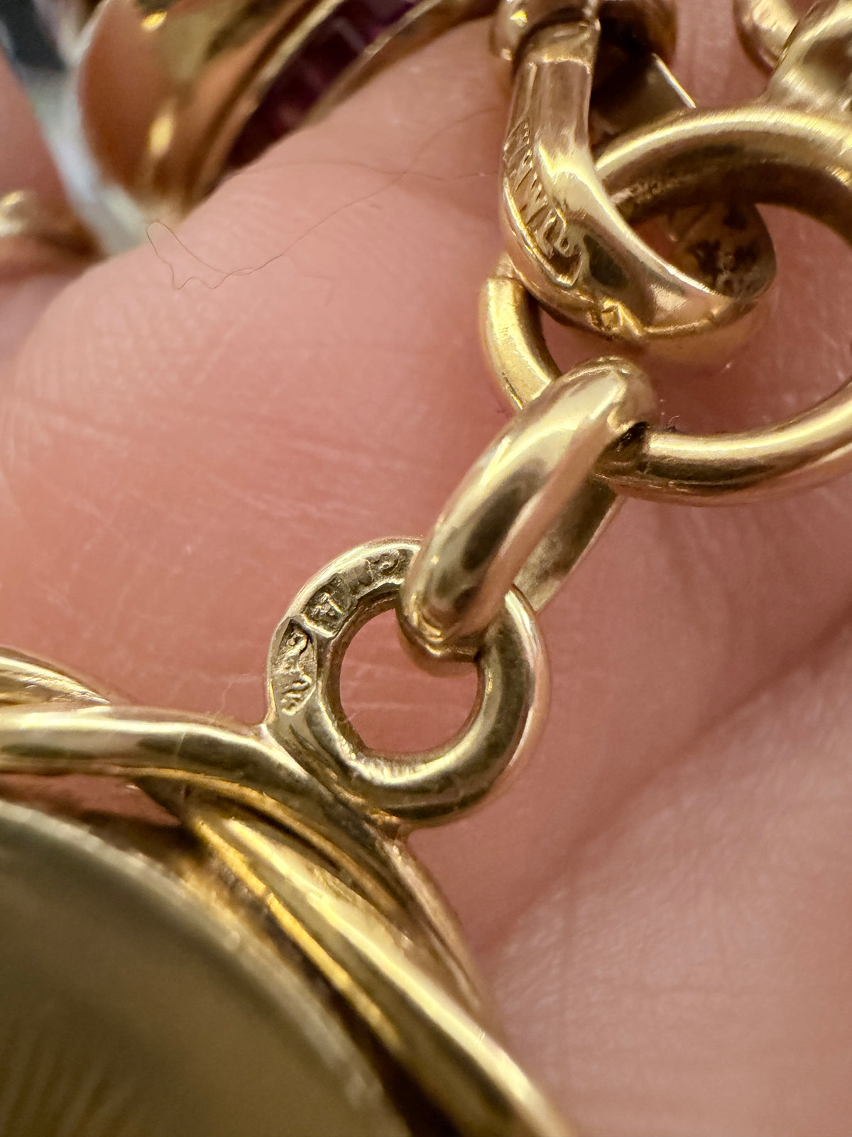 Antique 15ct Gold Stag & Diamond Locket