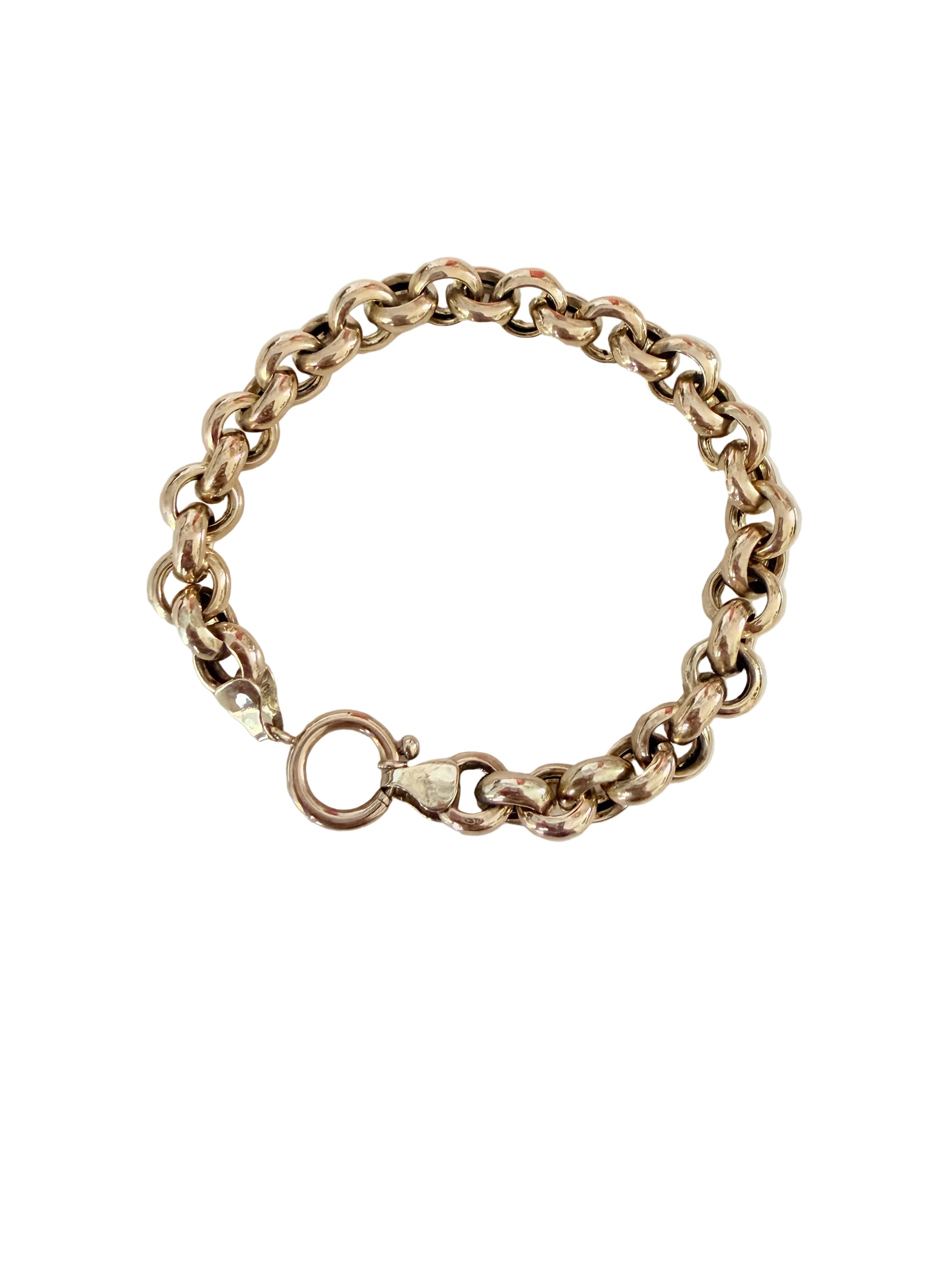 14k Gold Rolo Link Bracelet