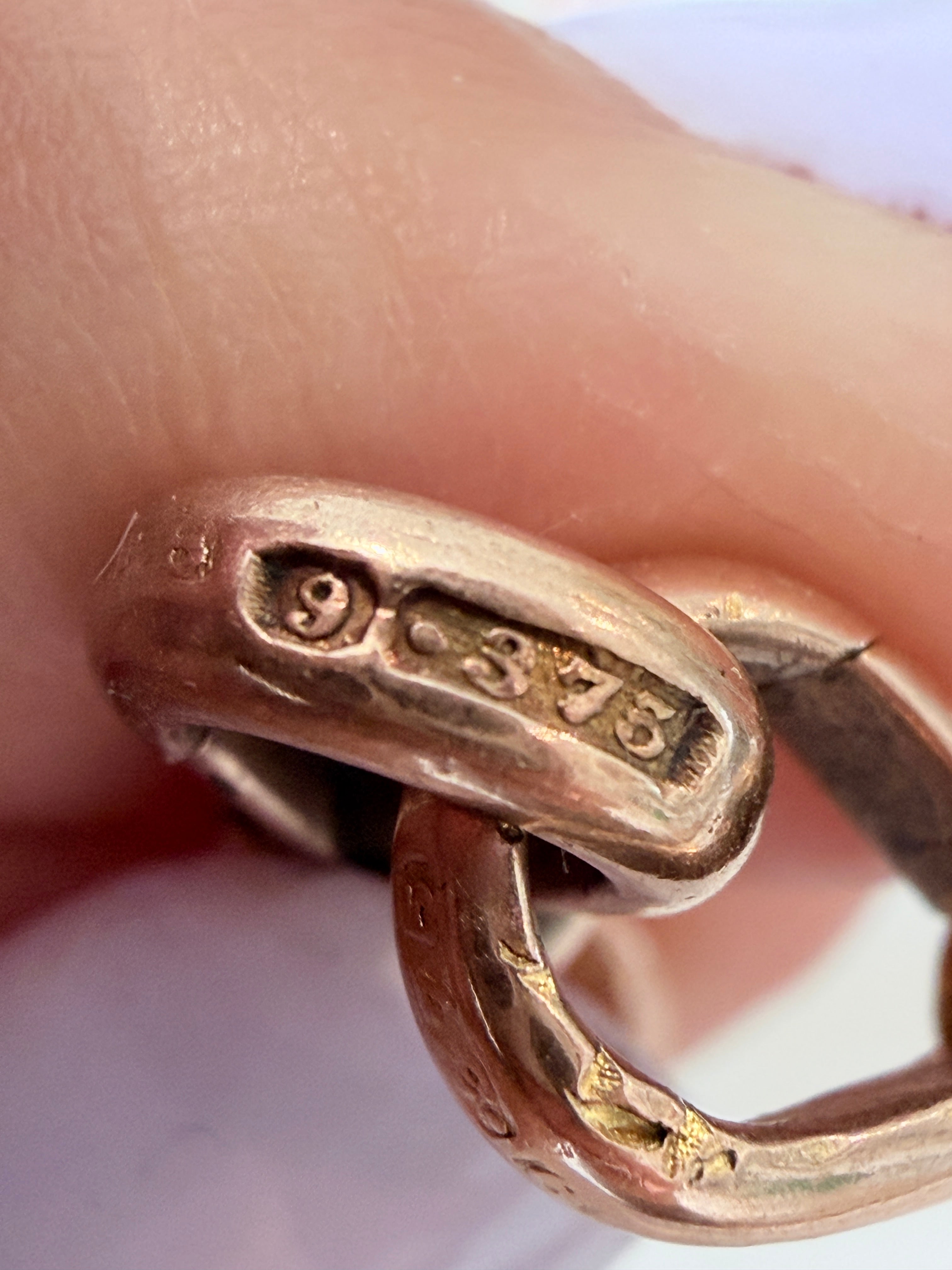 9ct Antique Trombone Albert Watch Chain